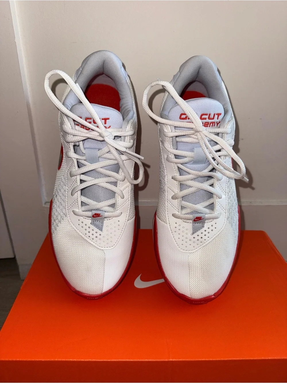 Nike Air Zoom GT Cut Academy 'White Picante Red' (Size 8 Mens / Size 9.5 Womens)